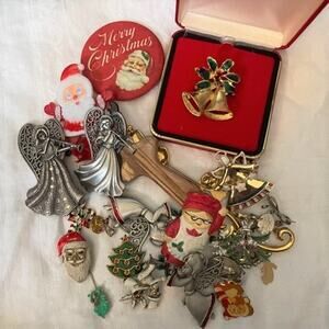 Vintage Holiday Jewelry Lot